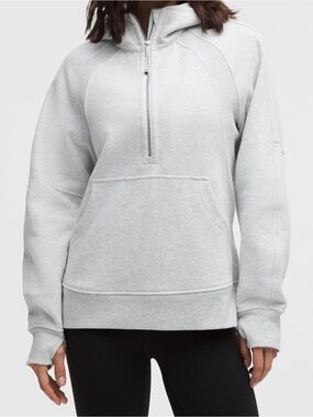 lululemon athletica Scuba Light Heather Gray Half-Zip Hoodie